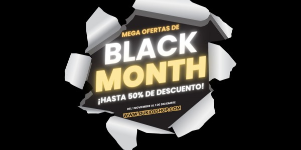 Black Month en Oukidsshop: ¡Descuentos para bebés y niños todo el mes de noviembre!